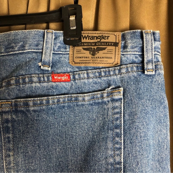Wrangler Denim Blue Jeans 44x32 - Picture 8 of 10